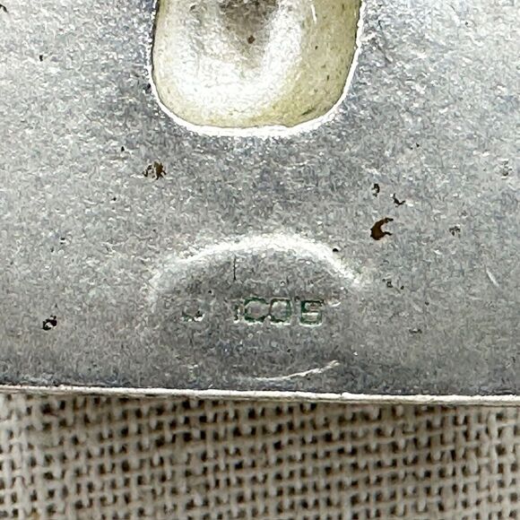 Chico's Double Strand Cord Square Striped Silver Tone Pendant ✨ - Picture 14 of 15